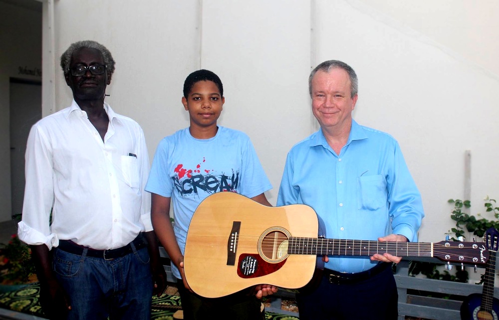 Guitars for Swaziland - Ambassador Larry E. André